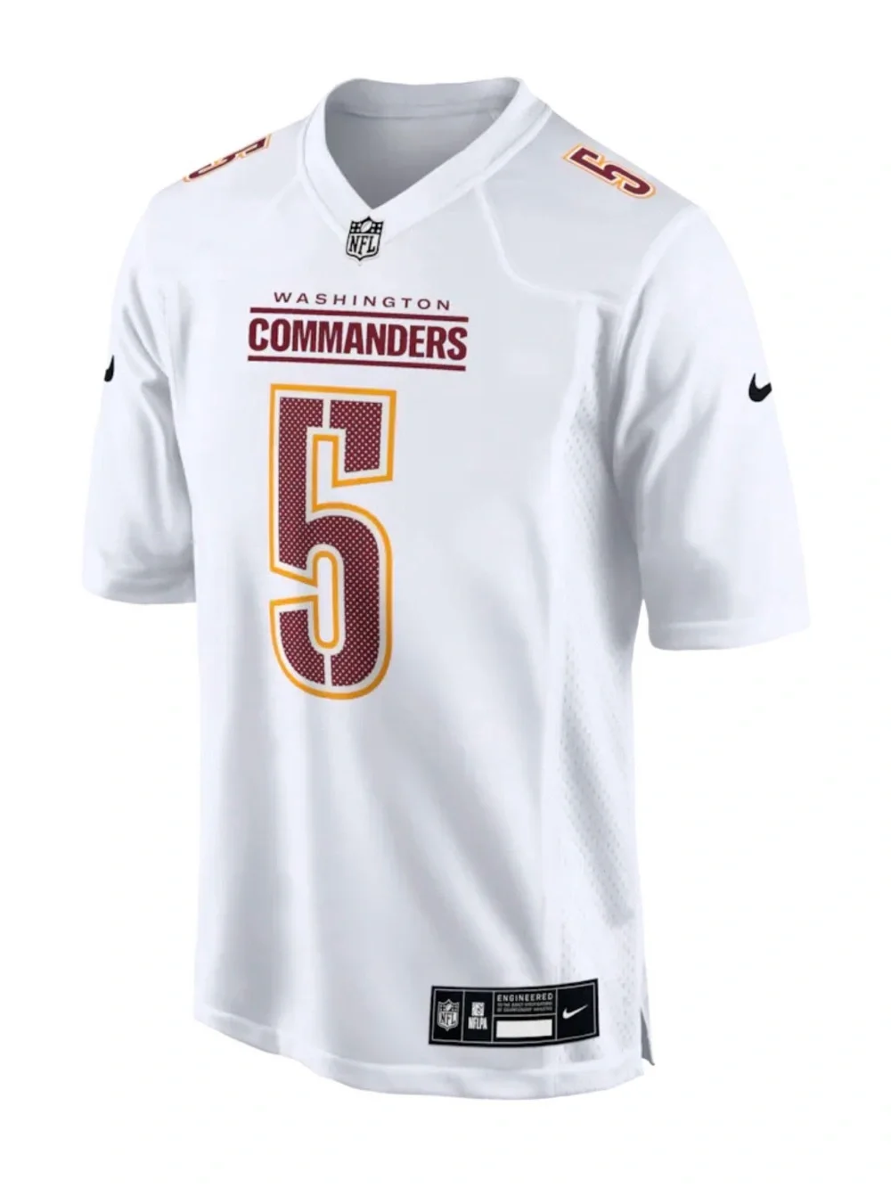 Nike Jayden Daniels Men’s Washington Commanders Tundra White Jersey Sz Med